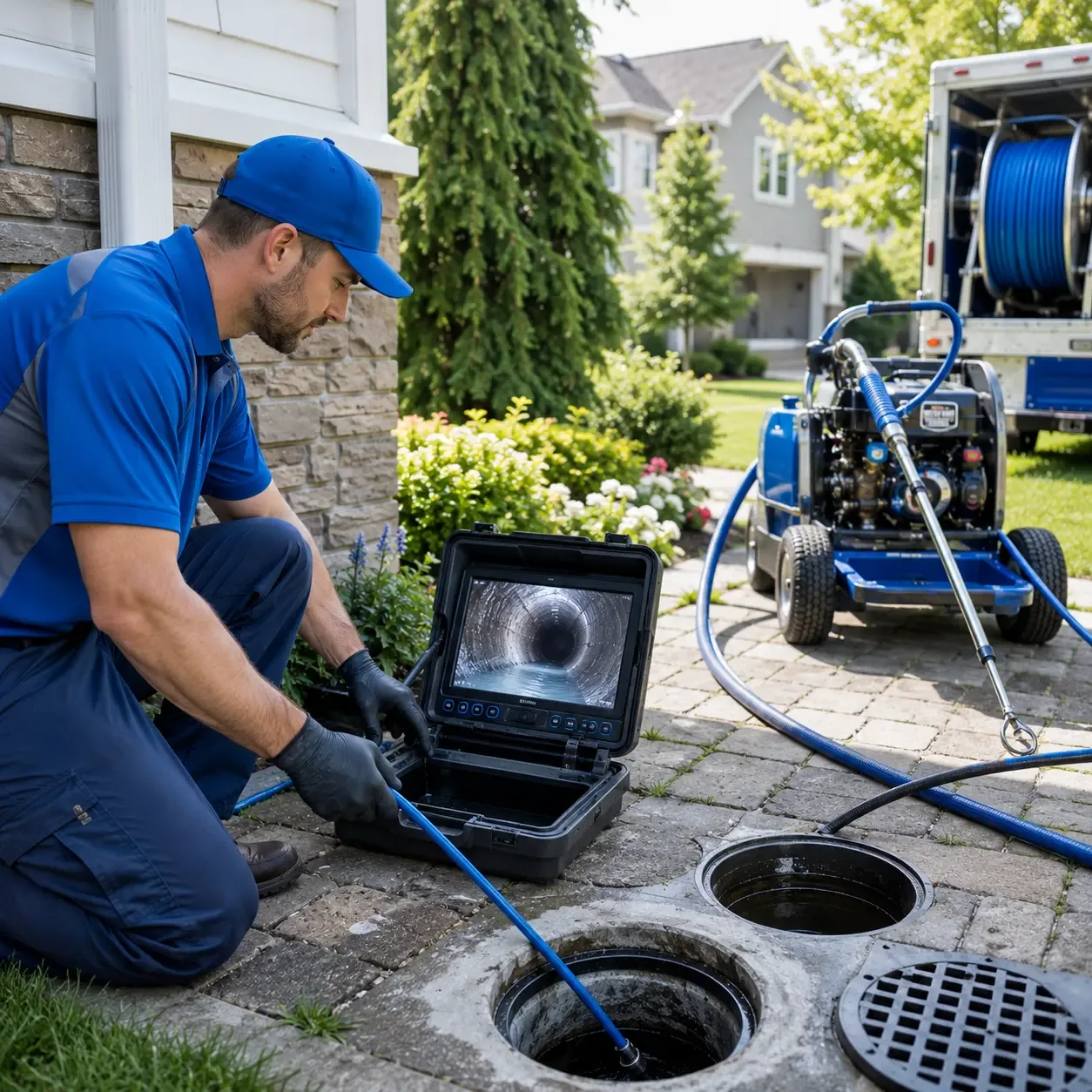 Outdoor drain cleaning professionals serving Ore City, TX